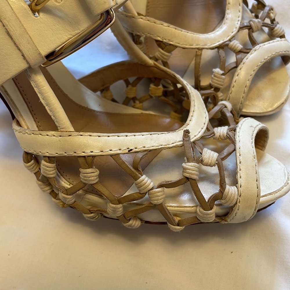 LAMB Cream Leather Pumps - Picture 4 of 6